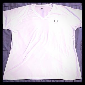 Under Armor White Vneck